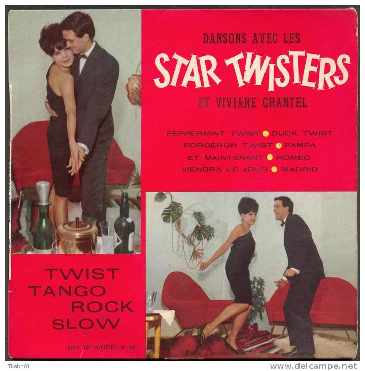 45 T  STAR-TWISTERS  8 TITRES " VARGAL " PEPPERMINT TWIST .. DUCK TWIST ... - Rock