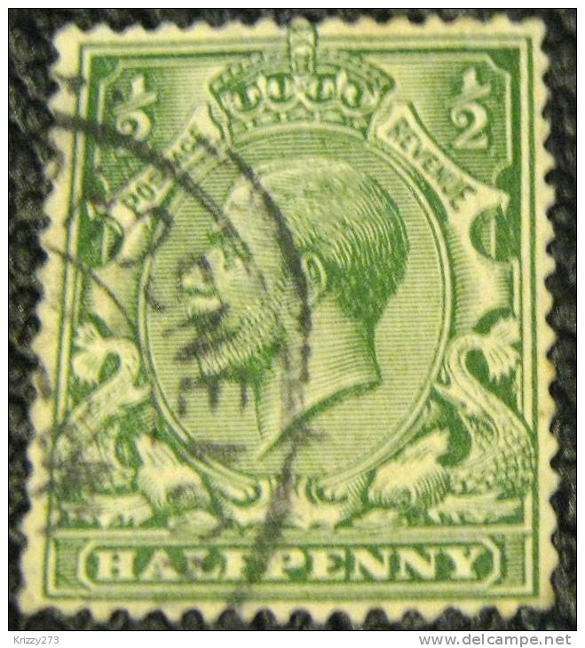 Great Britain 1912 King George V 0.5d - Used - Unclassified