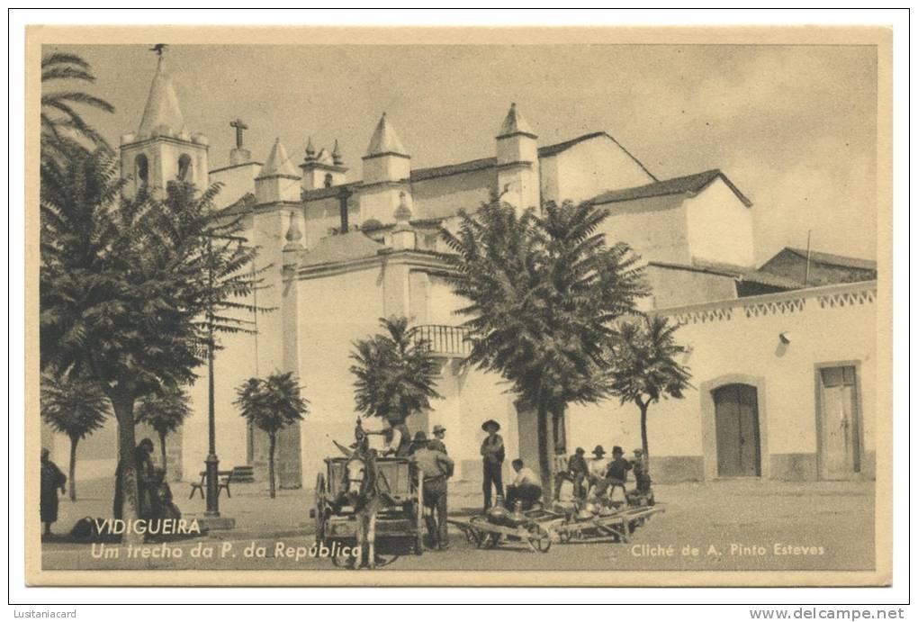 BEJA  - VIDIGEIRA - Um Trecho Da P. Da República Carte Postale - Beja