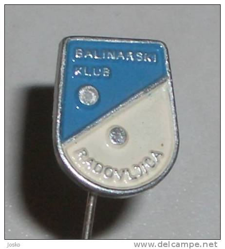 PETANQUE CLUB RADOVLJCA ( Slovenia Old Pin Silver Plated ) Badge Boule Bowls Petanca Bocce Jeu De Boules Bocha Bowling - Boule/Pétanque