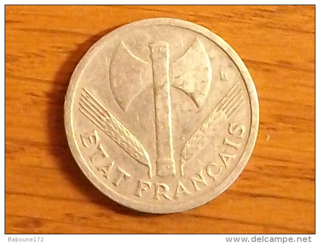 1 Franc Type Bazor Aluminium 1942 - Altri & Non Classificati