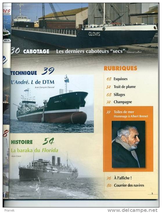 Navires &amp; Marine Marchande N°25 -  "Cie Fouquet-Sacop" - Sommaire Complet En Annexe - Autres & Non Classés