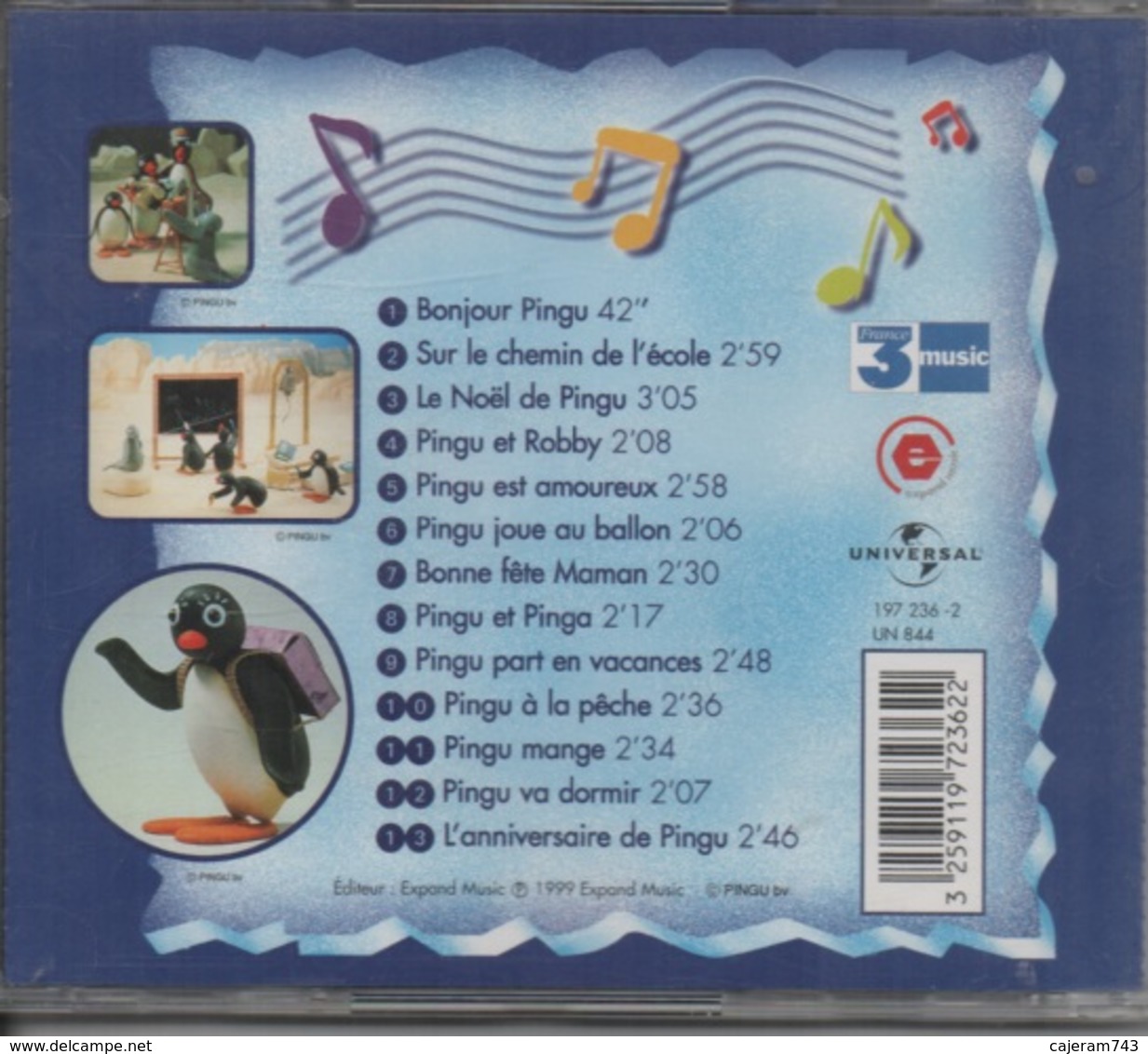 CD. PINGU Chante Pour Ses Amis. ENFANTS. 13 Titres - - Bambini