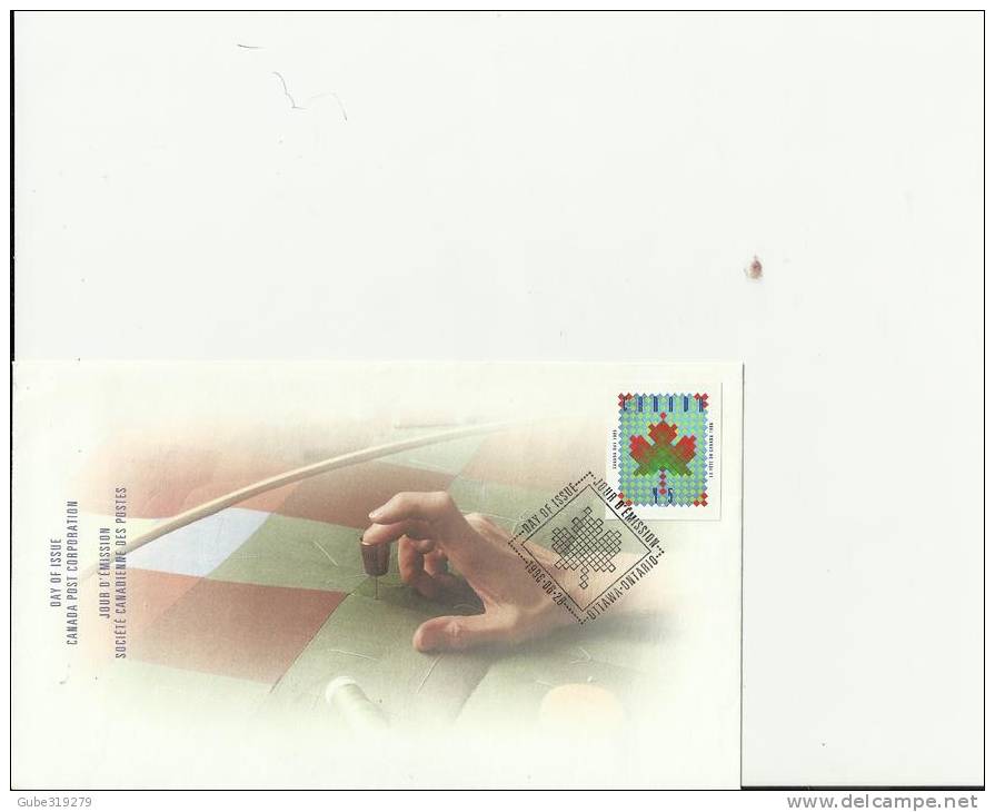 CANADA 1996 – FDC CANADA DAY – A PATCHWORK OF PEOPLE AND PLACES W 1 ST  OF 45 C POSTM OTTAWA, ON JUN 28 RE2182 - 1991-2000