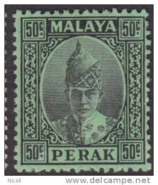 PERAK 1939 50c Sultan SG 118 HM XY244 - Trengganu