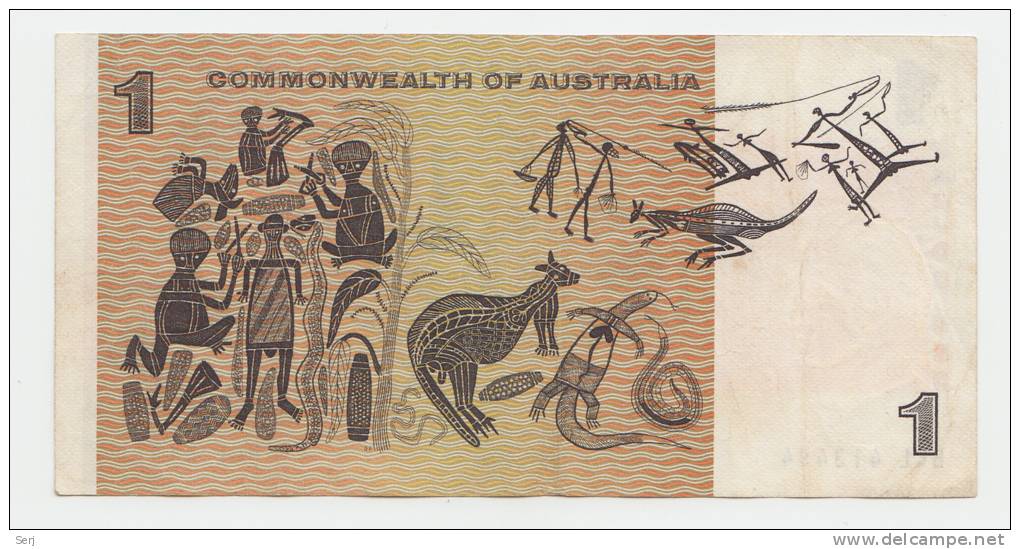 Australia 1 Dollar 1969 VF+ CRISP Banknote P 37c  37 C - 1966-72 Reserve Bank Of Australia