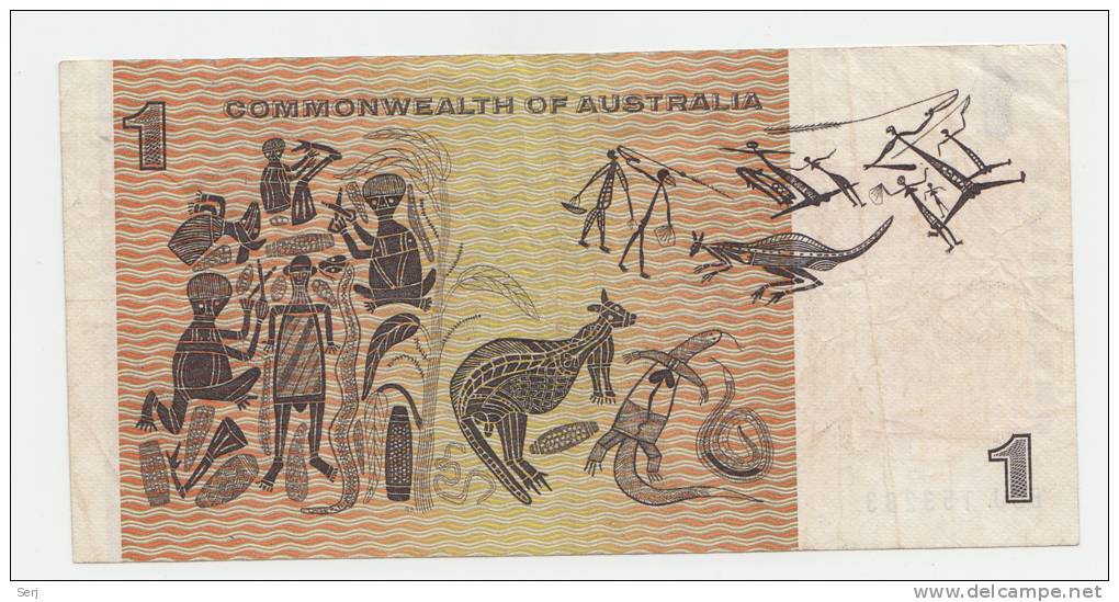 Australia 1 Dollar 1969 VF CRISP Banknote P 37c  37 C - 1966-72 Reserve Bank Of Australia