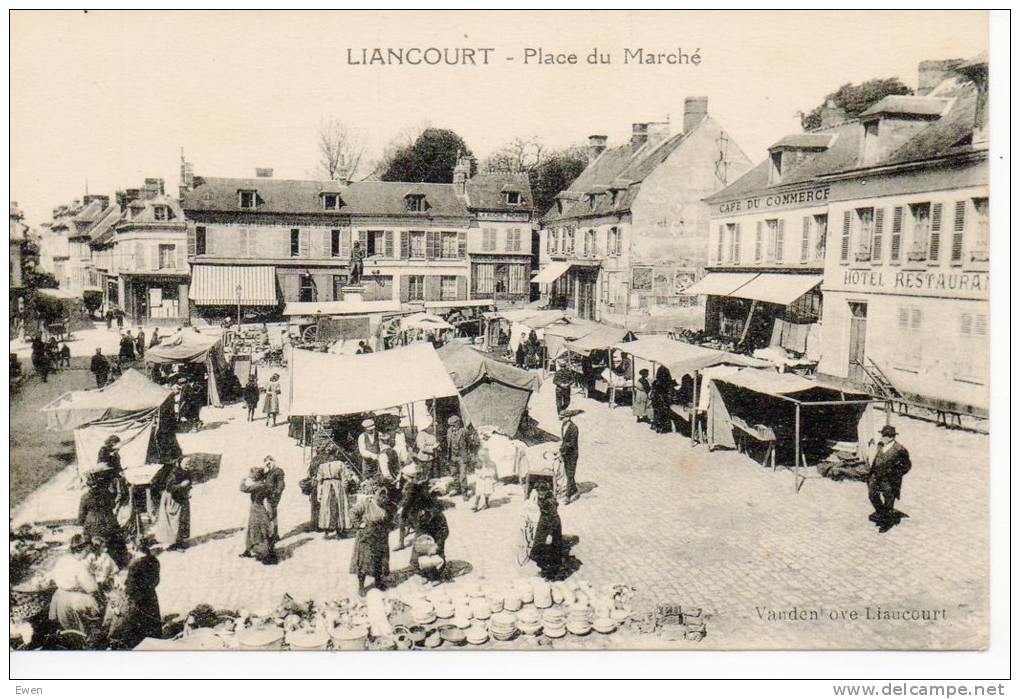 Liancourt. Place Du Marché. (Jolie Animation). - Liancourt