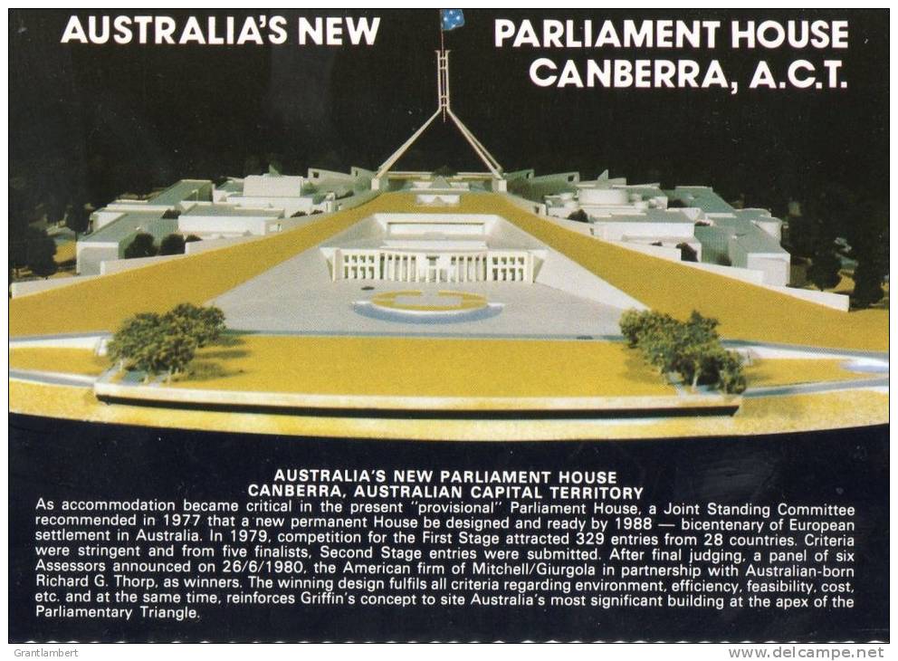 New Parliament House, Canberra, Commissioned 1980 - Nucolorvue NCV5441 Unused - Canberra (ACT)