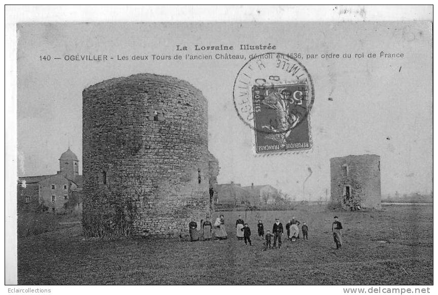 Ogéviller    54    Deux Tours De L'ancien Château           (voir Scan) - Andere & Zonder Classificatie
