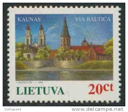 Lithunia Litauen Lietuva 1995 Mi 576 ** Kaunas (city) At The Via Baltica Motorway Project - E67 / Autobahn / Autoroute - Andere (Aarde)