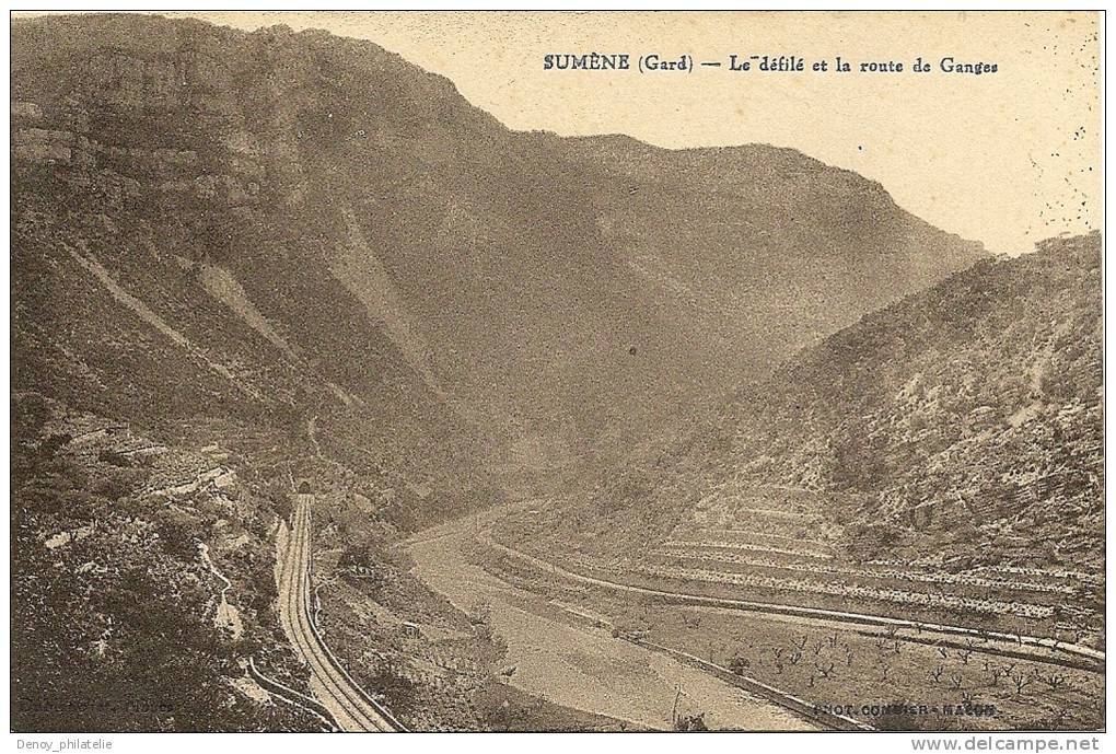 30/ SUMENE - Le Défilé Et La Route De Ganges - (rail) - Sumène