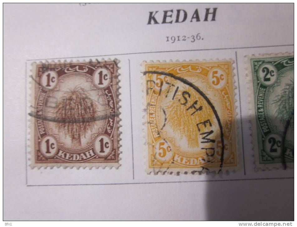 COLLECTION TIMBRES  MALAISIE DEBUT 1902 OBLITERES OU NEUFS AVEC  CHARNIERES - Federated Malay States