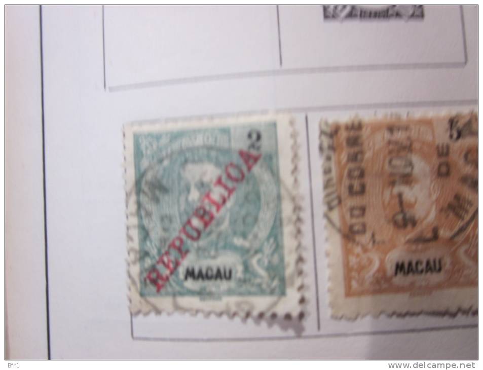 COLLECTION TIMBRES  MALAISIE DEBUT 1902 OBLITERES OU NEUFS AVEC  CHARNIERES