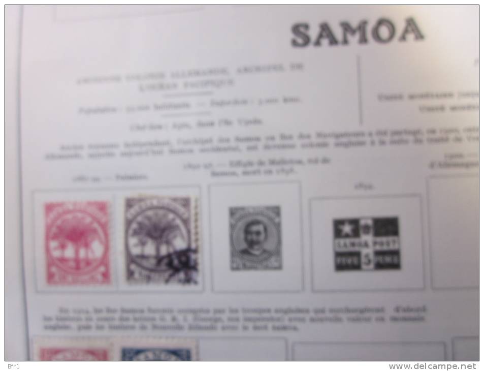 COLLECTION TIMBRES  SAMOA DEBUT 1887 OBLITERES OU NEUFS AVEC  CHARNIERES - Samoa
