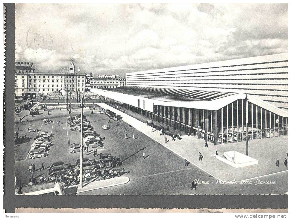 1961 ROMA STAZIONE TERMINI  FG V 2 SCANS - Stazione Termini