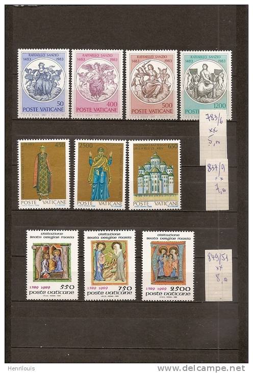 VATICAN   Timbres Neufs **  Séries Complètes      (ref 646 ) - Used Stamps