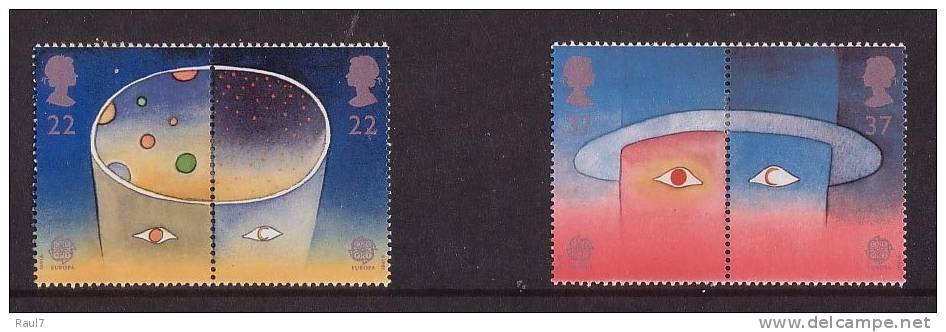 GRAND-BRETAGNE - 1991 - Europa 1991, L'espace - 4v Neufs// Mnh - Nuevos