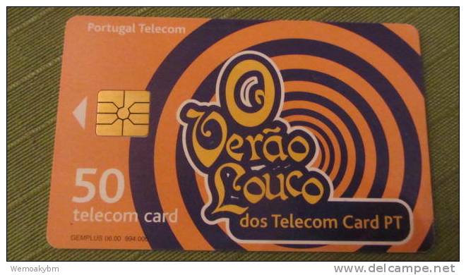 Telefonkarte Der Portugal Telecom "O Verao Louco"  50 Units, 2000 - Portugal