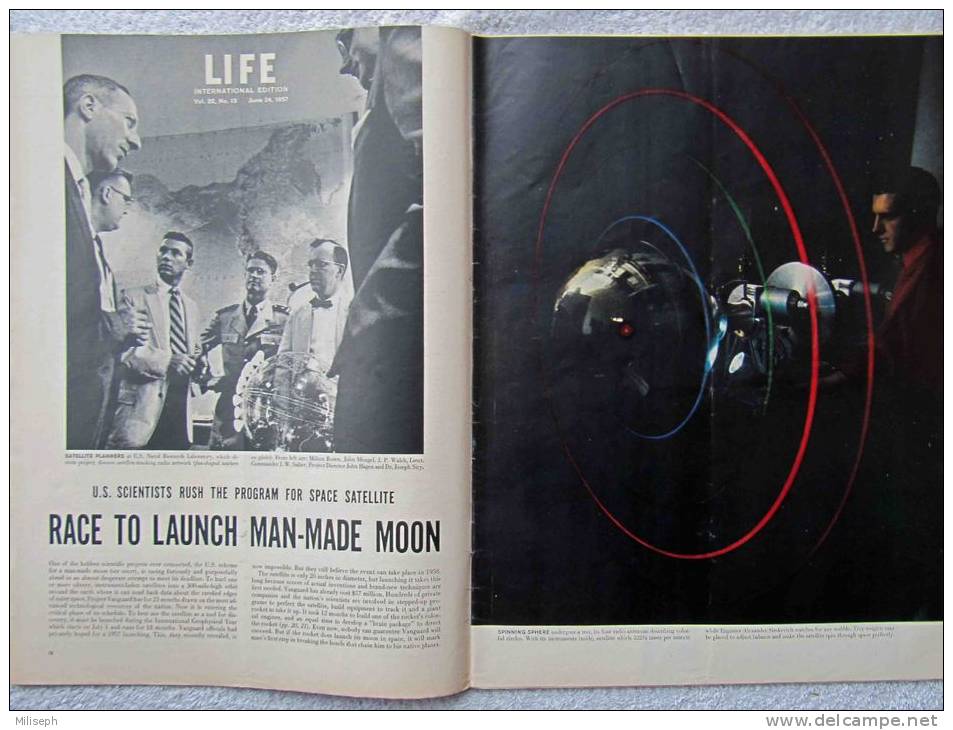 Magazine LIFE - JUNE 24 , 1957 - INTER. ED. -  Pub. COCA-COLA - FORD - MERCEDES - ROLEX - Canal PANAMA  (3053) - Journalismus