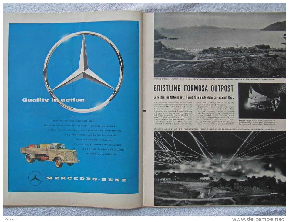 Magazine LIFE - JUNE 24 , 1957 - INTER. ED. -  Pub. COCA-COLA - FORD - MERCEDES - ROLEX - Canal PANAMA  (3053)