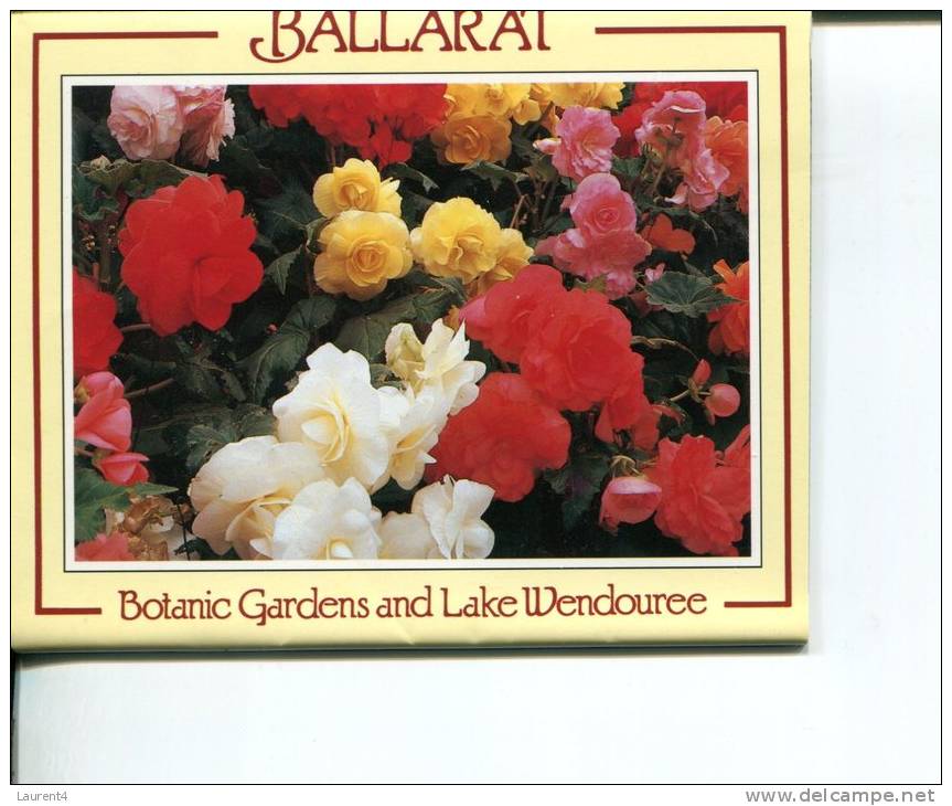 (01) Postcard View Folder - Depliant De Carte Postale - Victoria - Ballarat Flowers - Ballarat