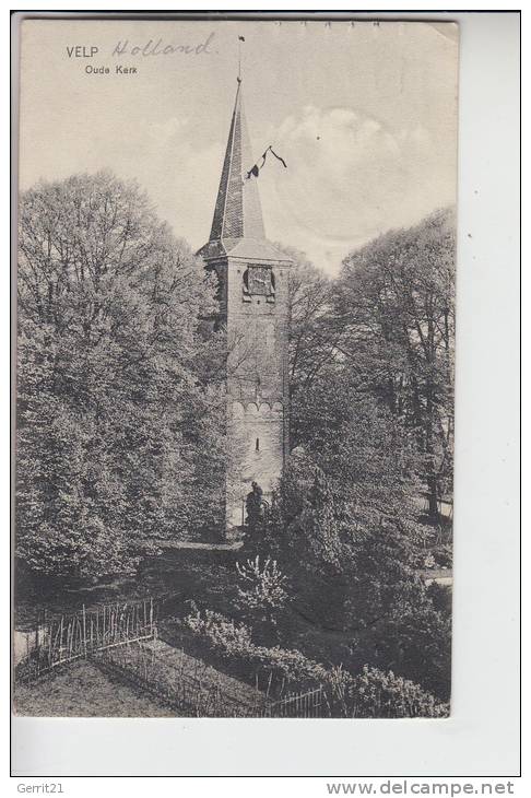 NL - GELDERLAND - RHEDEN - VELP, Oude Kerk 1917 - Rheden