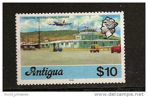 Antigua 1976 N° 414 Iso ** Courants, Avion, Aéroport, Tour De Controle, Fenwick, Pompier, Camion-Citerne, Voitures - Unused Stamps