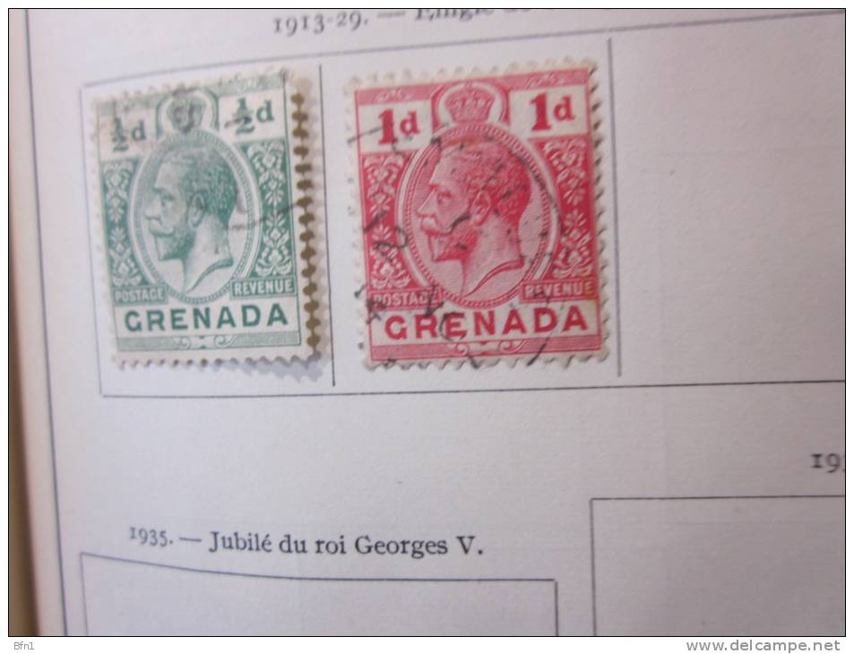 COLLECTION TIMBRES  ANTILLES ANGLAISES GRENADE + CAIMANES DEBUT 1883 OBLITERES OU NEUFS AVEC  CHARNIERES - Grenada (...-1974)