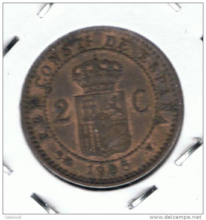 ESPAÑA  -  2 Centimos  1905*05 - Altri & Non Classificati