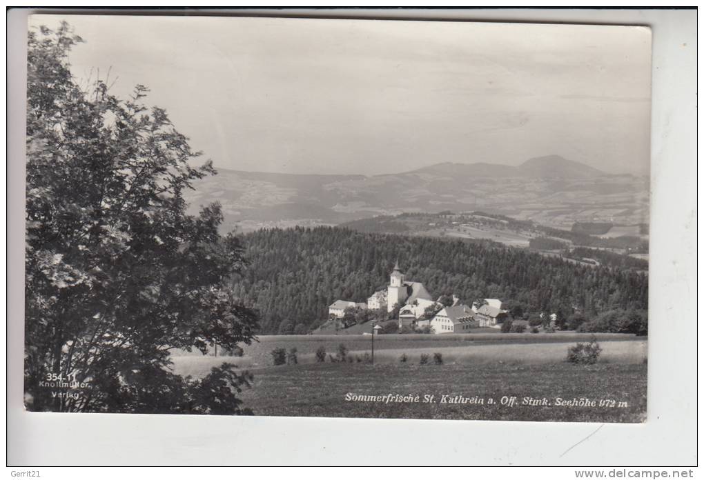 A 8171 St. Kathrein, Ortsansicht 1960 - Weiz