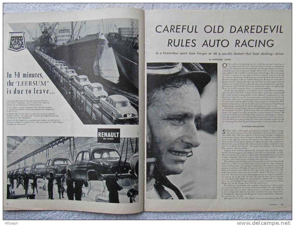 Magazine LIFE - SEPTEMBER 16, 1957 - INTE, ED,- Juan FANGIO -  COCA-COLA - RENAULT - ROLEX -  (3056) - Novedades/Actualidades