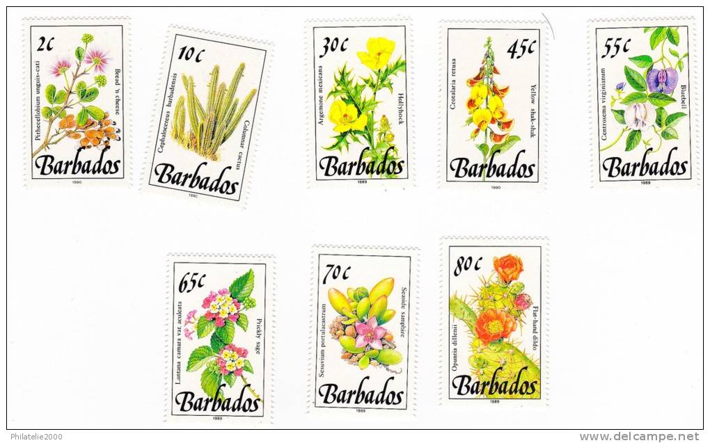 Timbres Barbados  Neufs ***Fleurs - Barbades (1966-...)