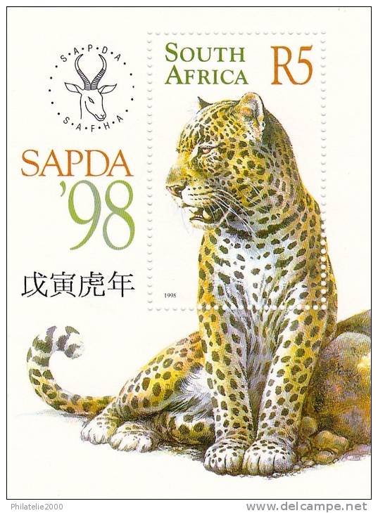 Blocs Neufs *** Afrique Du Sud Félins & Oiseau   1998 - Nuevos