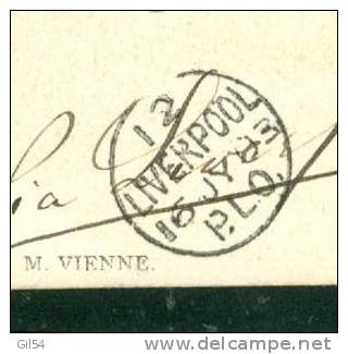Cpa   Affranchie / 10 Cents  Mouchon En 1903 Pour Le Sierra Leone, Via Liverpool , Arrivée Freetown ( 4 Scans ) - Ax3113 - 1900-02 Mouchon