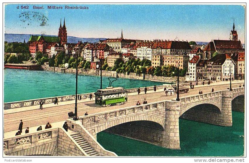 Basel - Mittlere Rheinbrücke - & Tram - Sonstige & Ohne Zuordnung