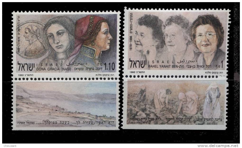 Israel ** N° 1152 /1153 - Femmes Célèbres - Ongebruikt (met Tabs)