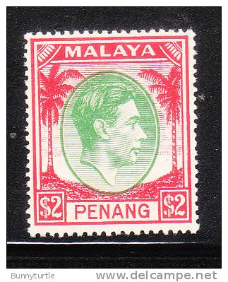 Malaya Penang 1949-52 King George $2 MLH - Penang