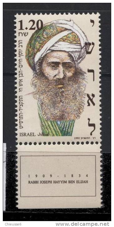 Israel ** N° 1164 _ Hommage à Rabbi  Joseph  Rabbi - Ongebruikt (met Tabs)