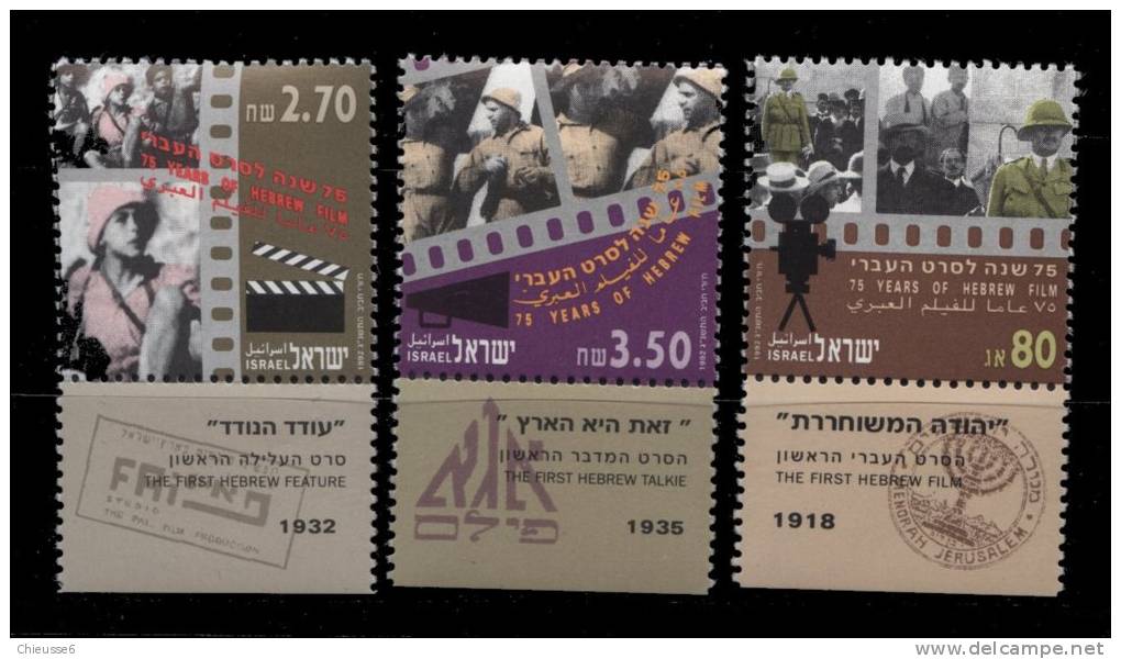 Israel ** N° 1189 à 1191 - Films En Hebreu - Neufs (avec Tabs)