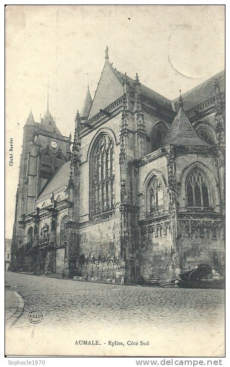 HAUTE NORMANDIE - 76 - SEINE MARITIME - AUMALE - Eglise Côté Sud - Aumale