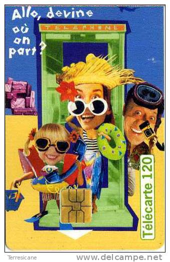 FRANCE TELECOM FRANCIA CHIP LES VACANCES TEMATICA THEMATIC  BAMBINI CHILDREN Télécarte Phonecard Telefonkart - 120 Unità