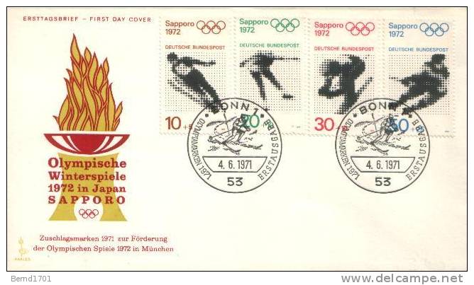 Germany - Mi-Nr 680/683 FDC (L354)- - 1971-1980