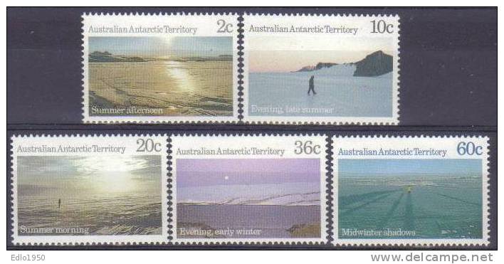 AAT Australian Antarctic Territory -1987 - Antarctic Scenes -  Mi.74-78 - MNH - Unused Stamps