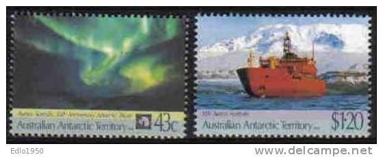 AAT Australian Antarctic Territory -1991 - 30th Anniv. Antarctic Treaty -  Mi.88-89 - MNH - Unused Stamps