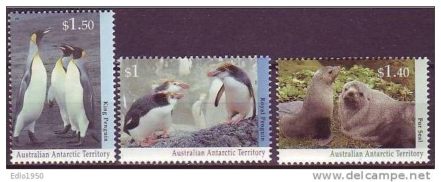 AAT Australian Antarctic Territory -1993 - Regional Wildlife -  Mi.95-97. - MNH - Nuovi