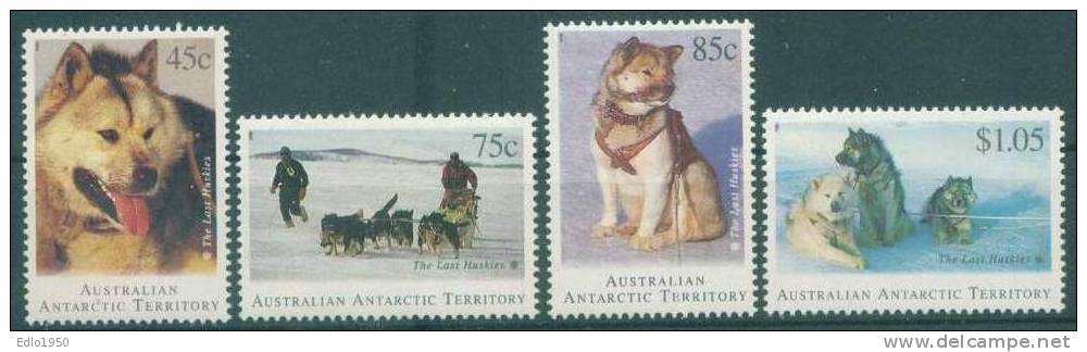 AAT Australian Antarctic Territory -1994 - The Last Huskies - Dogs -  Mi.98-101. - MNH - Neufs