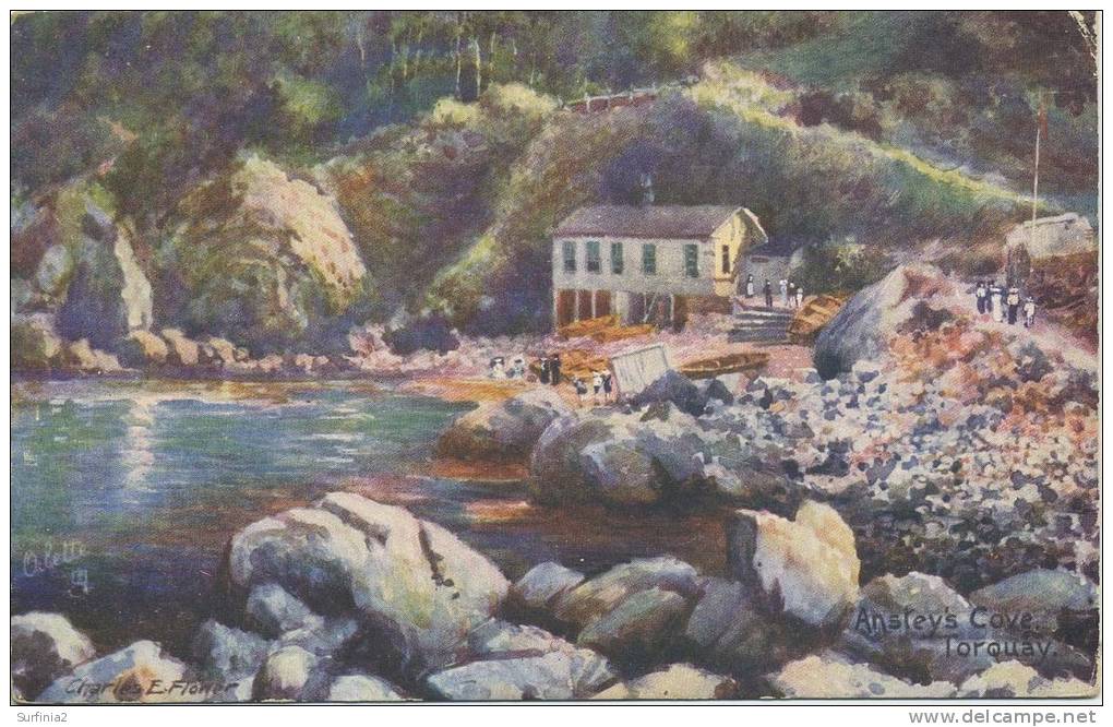 CHARLES FLOWER - TUCKS SERIES 7966 - ANSTEY'S COVE - Torquay