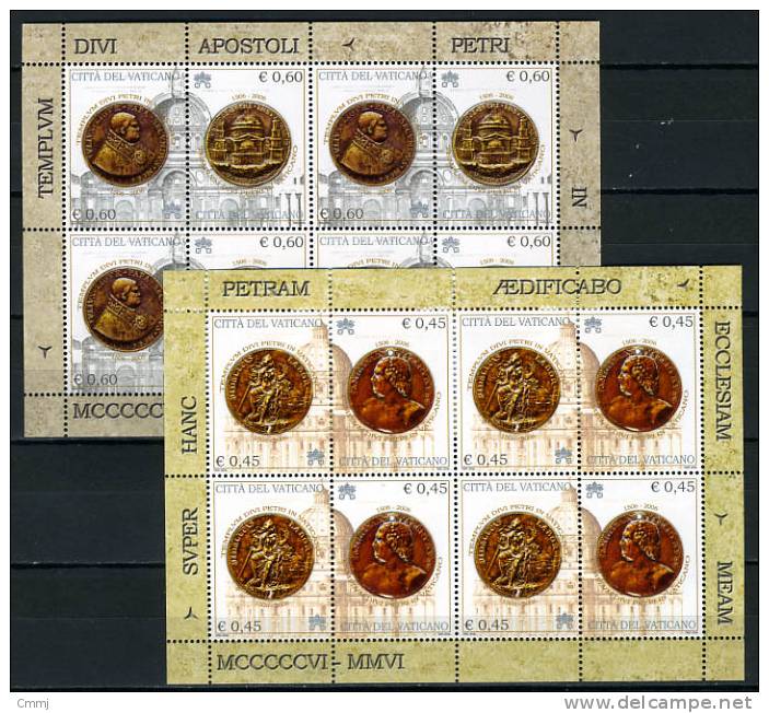 2006 - VATICANO - VATICAN - Sass. Nr.  BF  73/74 - NH - - Blocs & Feuillets