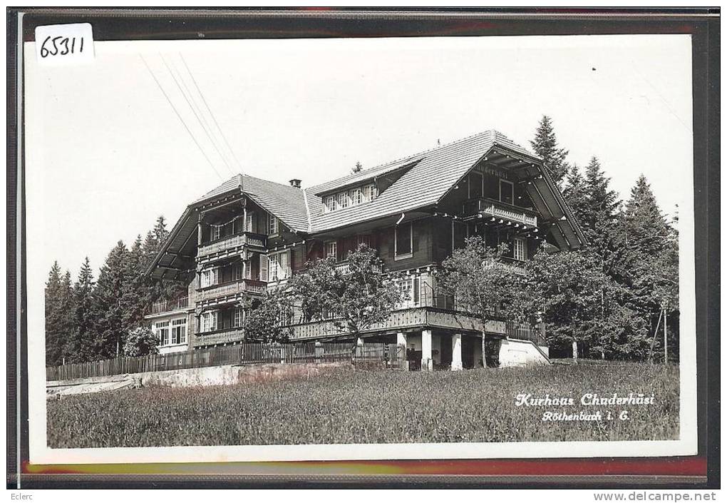 KURHAUS CHUDERHÜSI OB RÖTHENBACH -  TB - Röthenbach Im Emmental